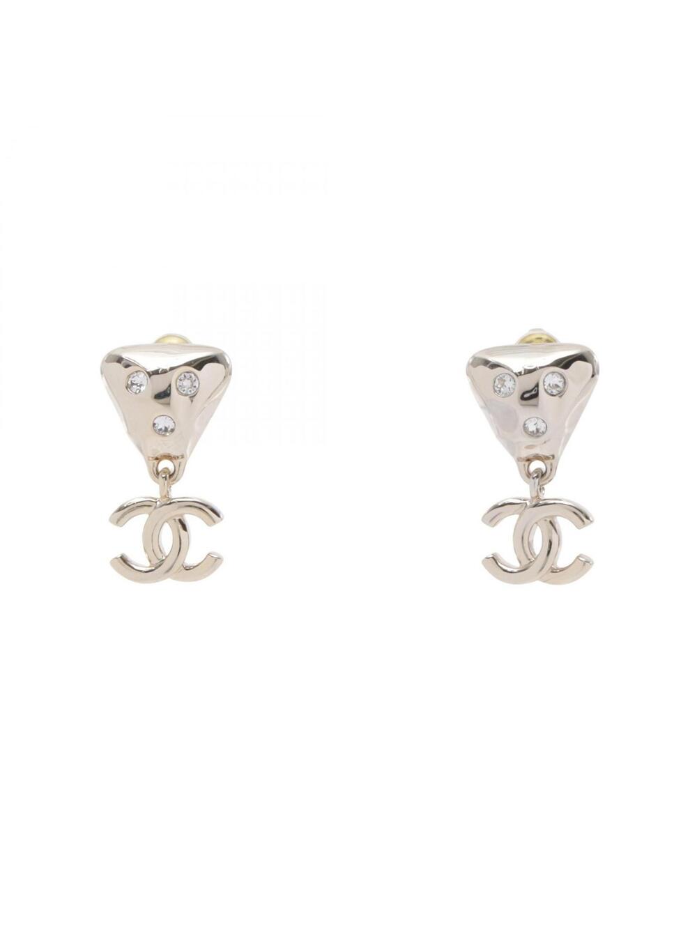 Chanel B24B Coco Mark Pierced Earrings #372304C66B
